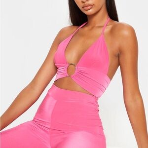 PrettyLittleThing Pink Crop Top